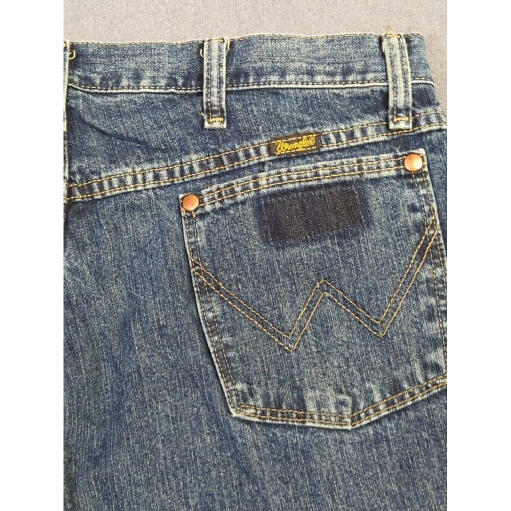 Wrangler Jeans Men's 36x34 Fits 34x33 Blue 13MWZ Cowboy Cut Western Cowboy Rodeo